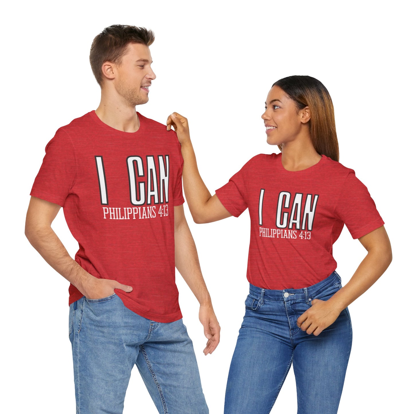 I Can - Philippians 4:13 Unisex Short Sleeve Tee