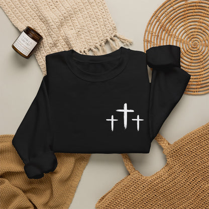 Faith Over Fear Crewneck Sweatshirt — Faith Christian Cross Pullover