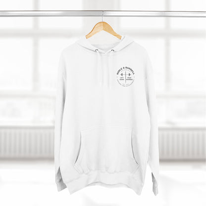 Bible & Barbell Logo Fleece Hoodie | Fitness Gift | Gym Apparel | Christian Hoodie | Workout Wear