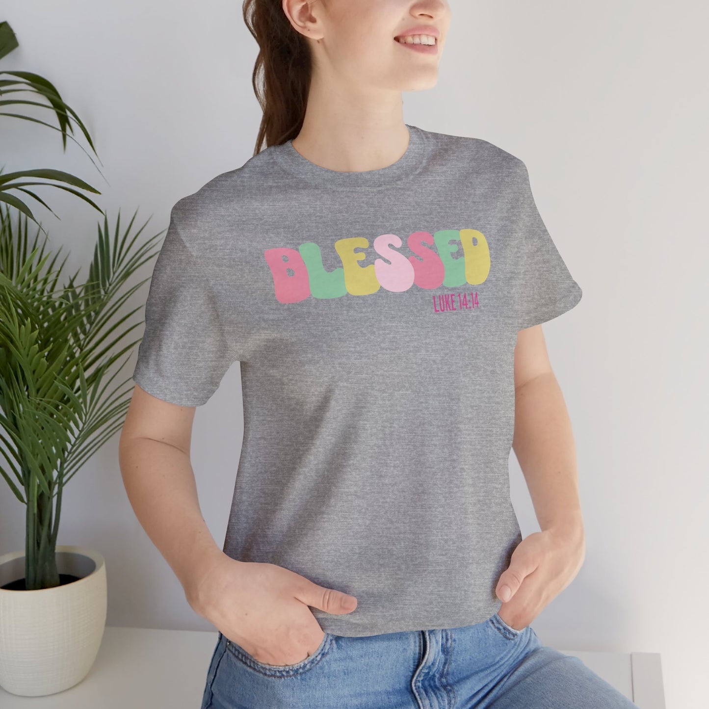 Blessed - Luke 14:14 Unisex Jersey Tee