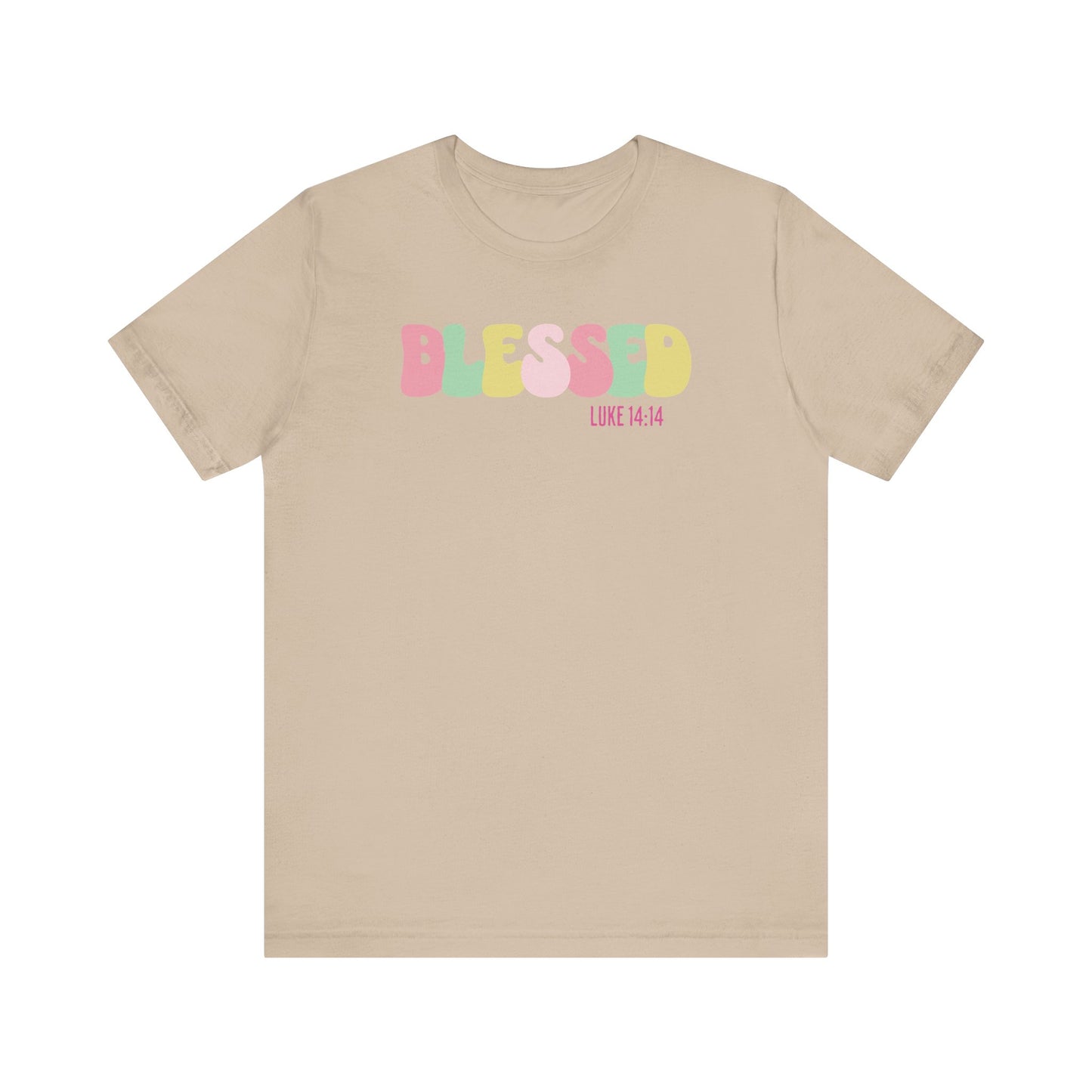 Blessed - Luke 14:14 Unisex Jersey Tee