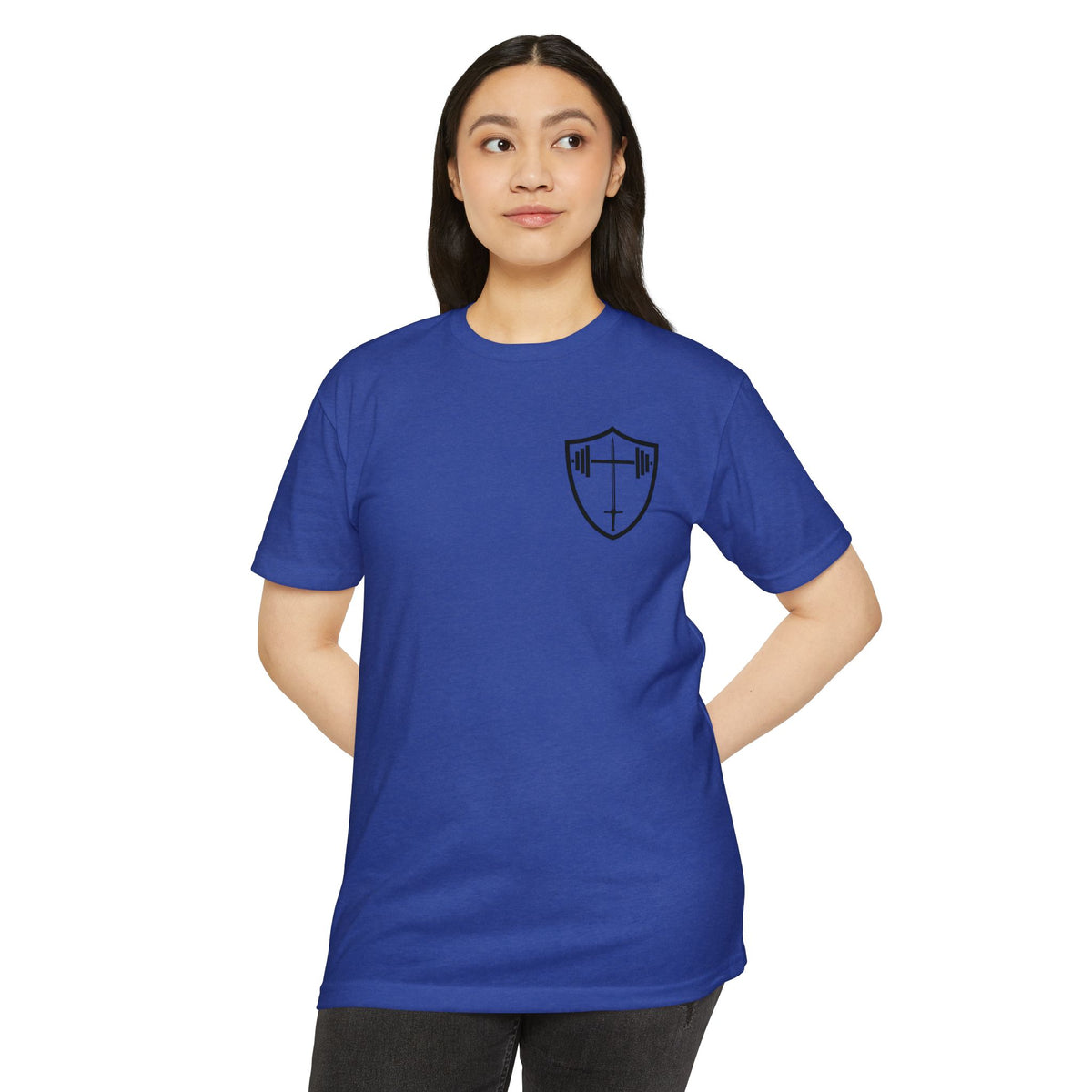 Christian Gym T-Shirt — "Lift Hard Pray Harder" Athletic Faith Tee