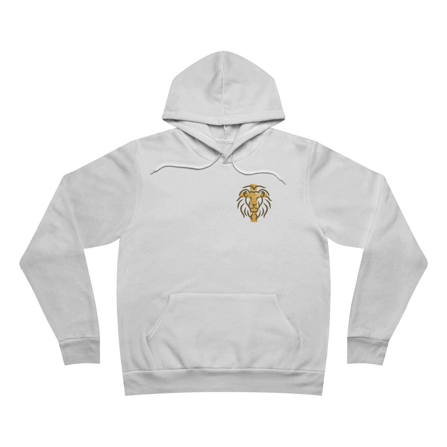 Lion Crest Hoodie — Gold Tribal Lion Pullover
