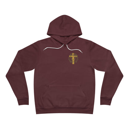 Lion Crest Hoodie — Gold Tribal Lion Pullover