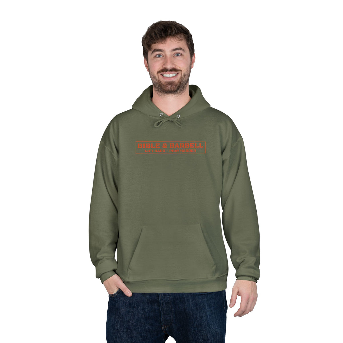 Train the Body Forge the Soul Hoodie — Bible & Barbell Fitness Pullover