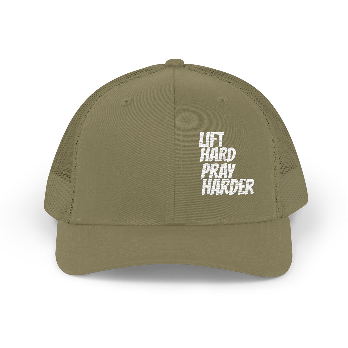 LIFT HARD PRAY HARDER Snapback Trucker Cap
