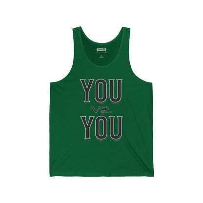 You vs. You Tank Top — Motivational Gym Tank for Self-Improvement
