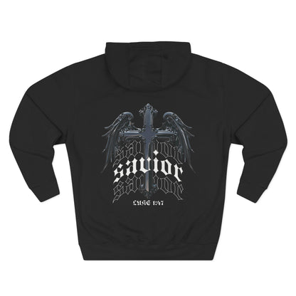 Luke 1:47 Savior Three-Panel Fleece Hoodie