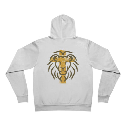 Lion Crest Hoodie — Gold Tribal Lion Pullover