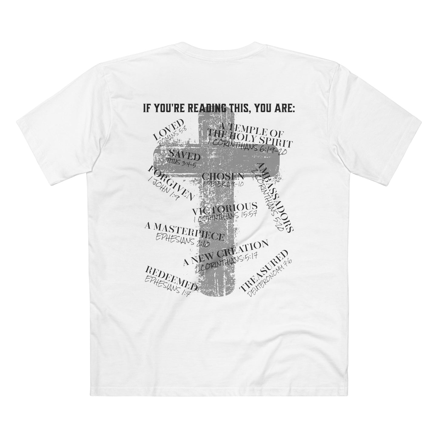 Affirmations Christian Cross Tee — Inspirational Scripture Design