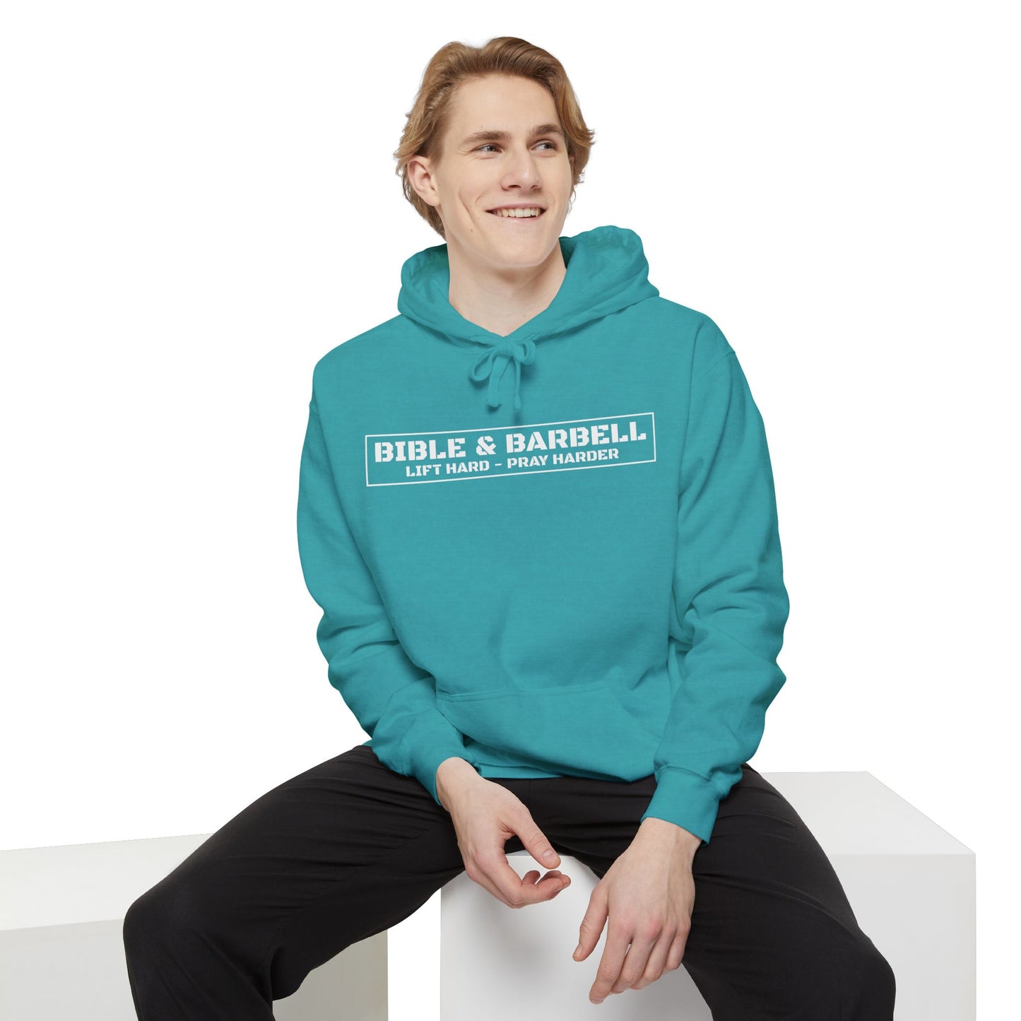 Bible & Barbell Logo Unisex Hoodie, Fitness Apparel for Gym Lovers