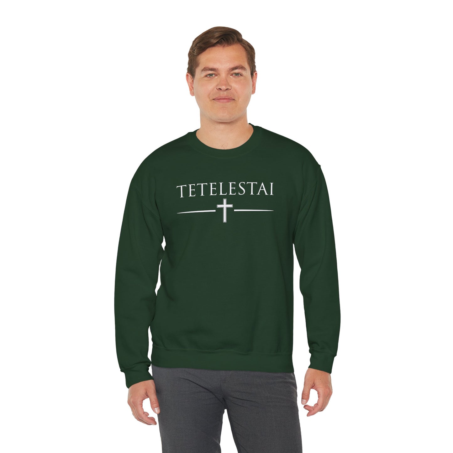 TETELESTAI - "It Is Finished" - Cross Crewneck Sweatshirt
