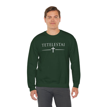 TETELESTAI - "It Is Finished" - Cross Crewneck Sweatshirt