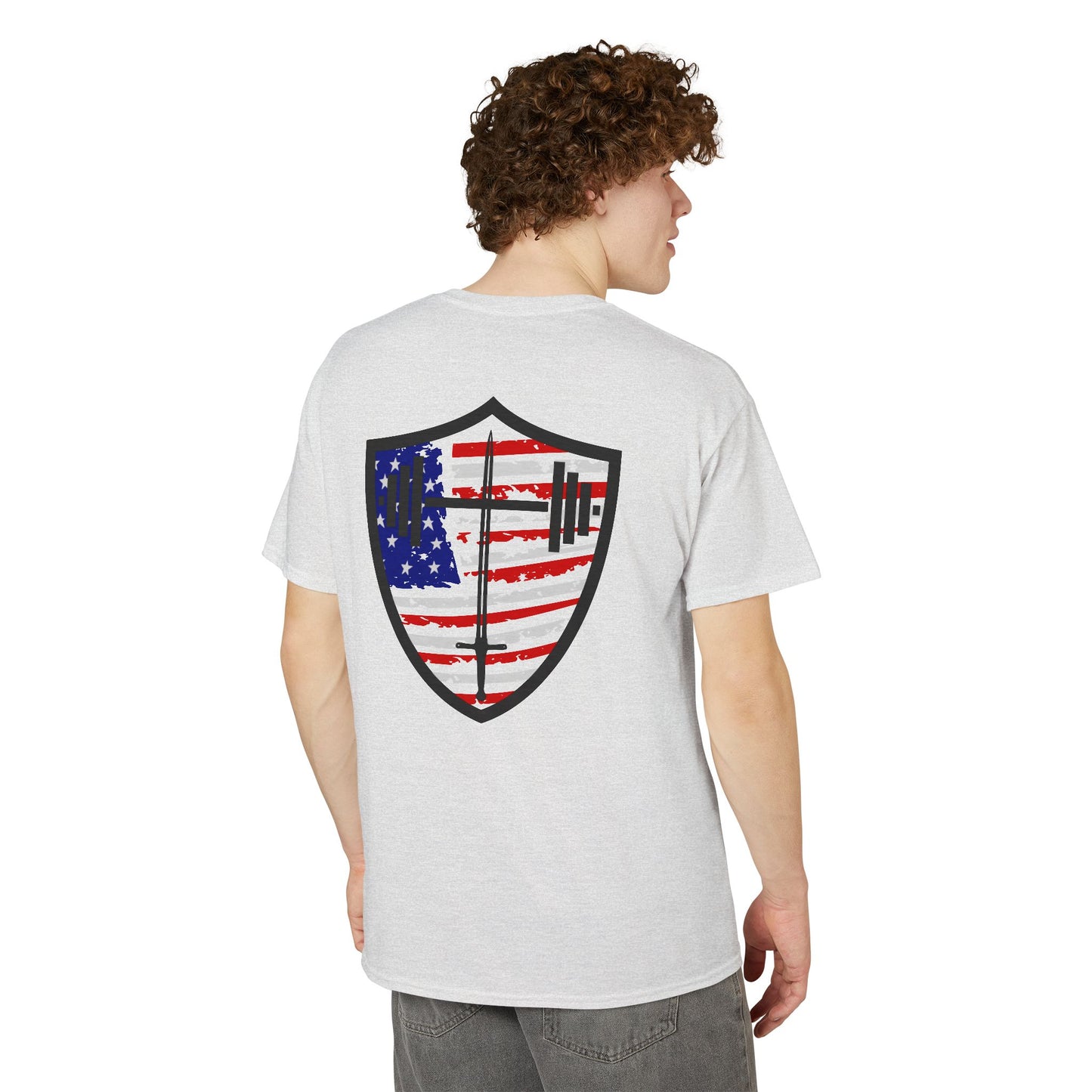Bible & Barbell Patriotic Logo T-Shirt