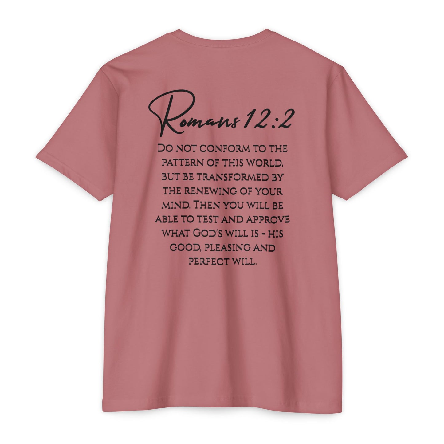 Inspirational Romans 12:2 Unisex T-Shirt, Faith-Based Apparel, Scripture Shirt