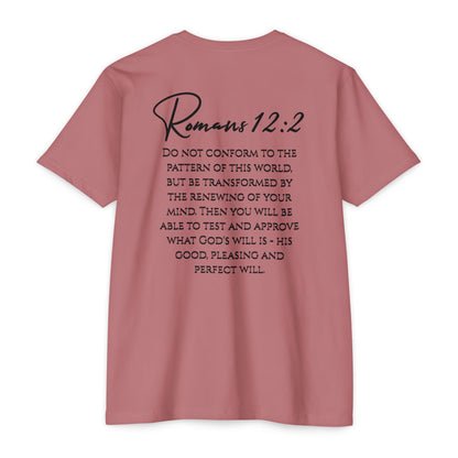 Inspirational Romans 12:2 Unisex T-Shirt, Faith-Based Apparel, Scripture Shirt