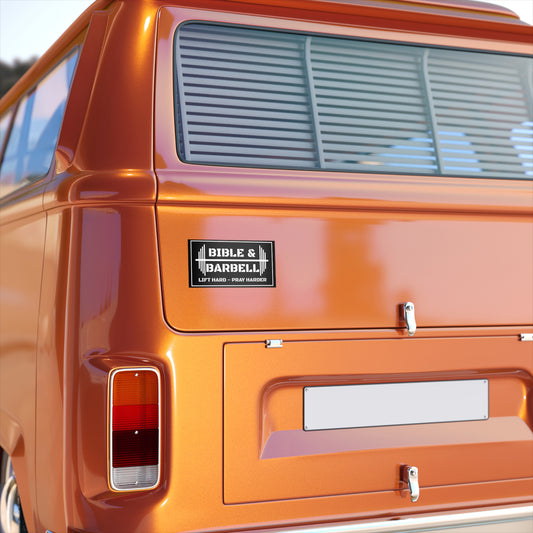 Bible & Barbell Bumper Sticker