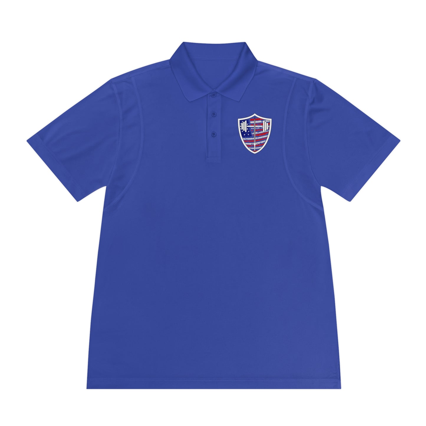 Men's Bible & Barbell Patriotic Logo Polo Shirt