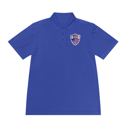 Men's Bible & Barbell Patriotic Logo Polo Shirt