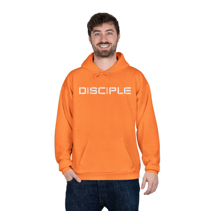 "DISCIPLE" Pullover Hoodie — Minimalist White Font