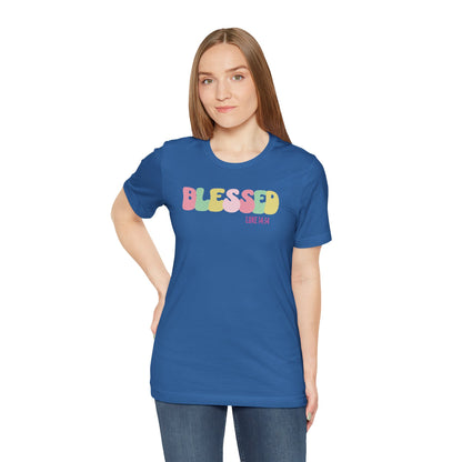 Blessed - Luke 14:14 Unisex Jersey Tee