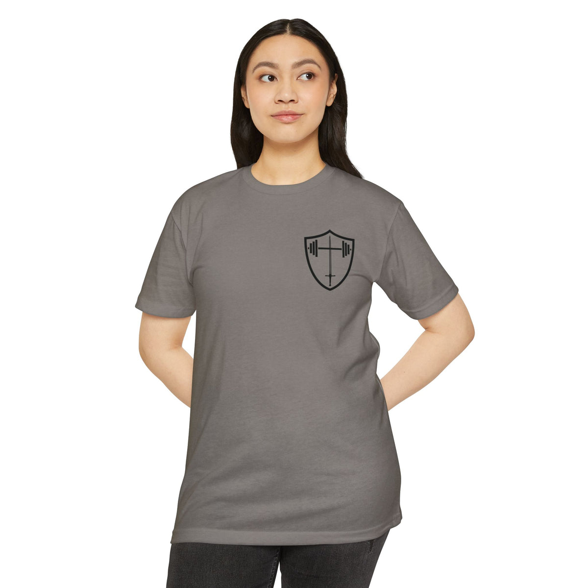 Christian Gym T-Shirt — "Lift Hard Pray Harder" Athletic Faith Tee
