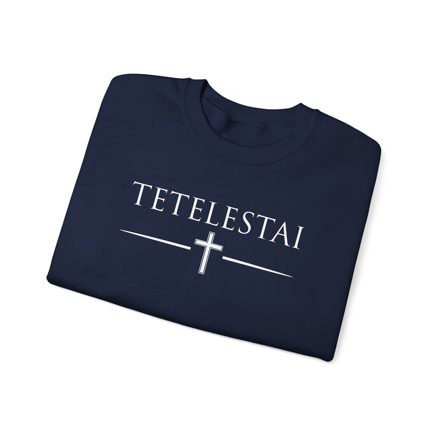 TETELESTAI - "It Is Finished" - Cross Crewneck Sweatshirt