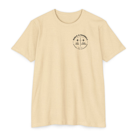 Strong & Courageous Lion Graphic T-Shirt, Joshua 1:9 Motivational Tee, Unisex Shirt, Strength Apparel, Gift for Him, Faith-Based Clothing