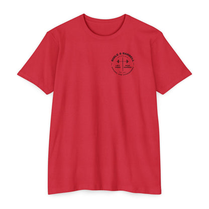 Strong & Courageous Lion Graphic T-Shirt, Joshua 1:9 Motivational Tee, Unisex Shirt, Strength Apparel, Gift for Him, Faith-Based Clothing