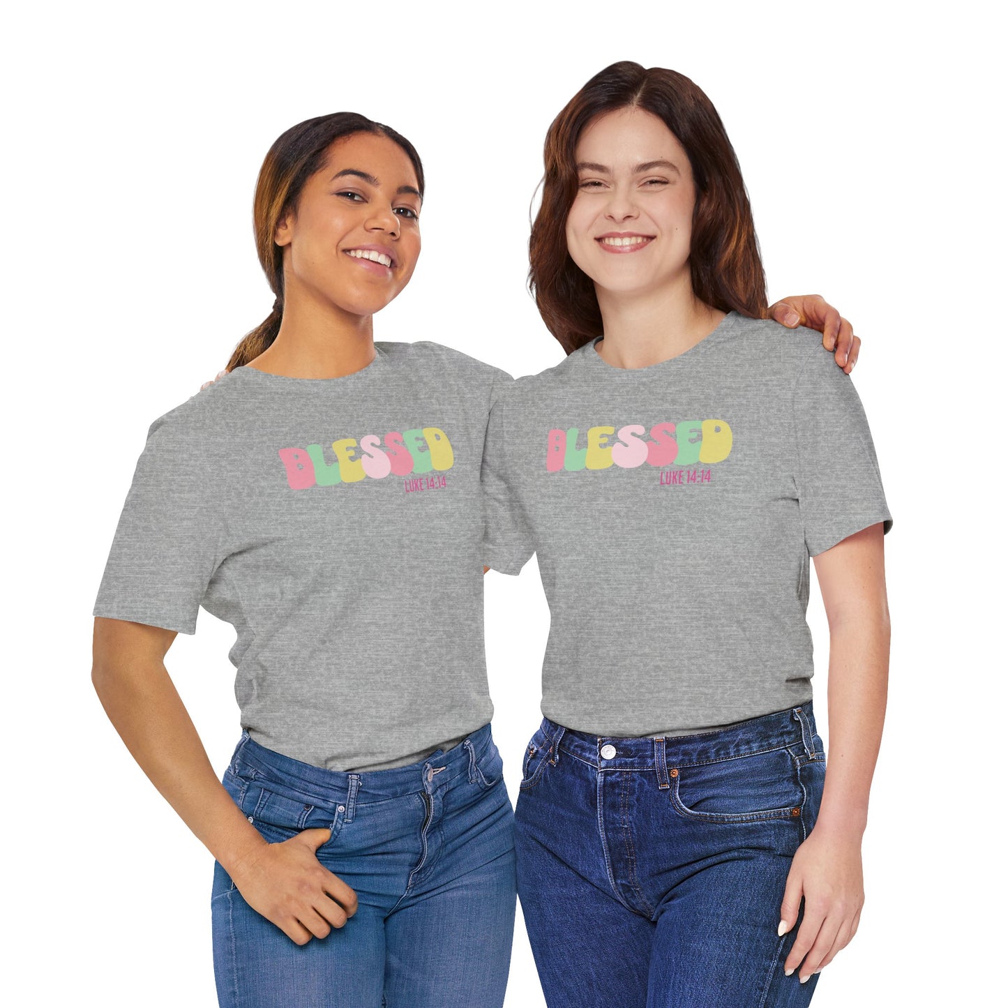 Blessed - Luke 14:14 Unisex Jersey Tee