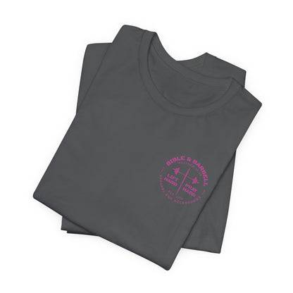 Women's Pink Circle Logo T-Shirt