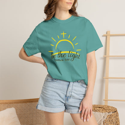 Be the Light T-Shirt — Matthew 5:16 Christian Faith Tee