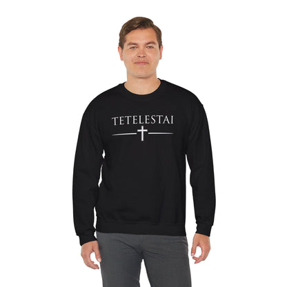 TETELESTAI - "It Is Finished" - Cross Crewneck Sweatshirt