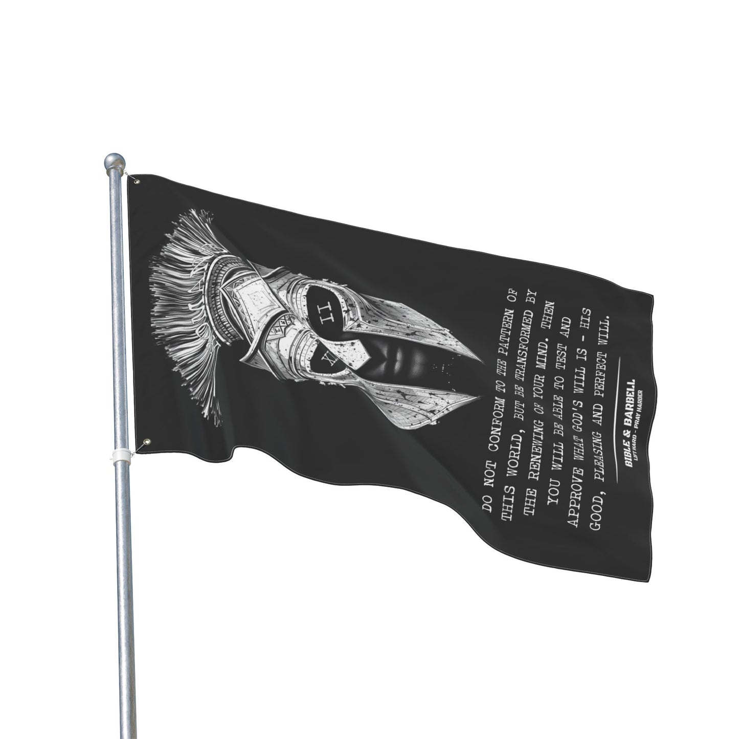 ROMANS 12:2 WARRIOR Flag