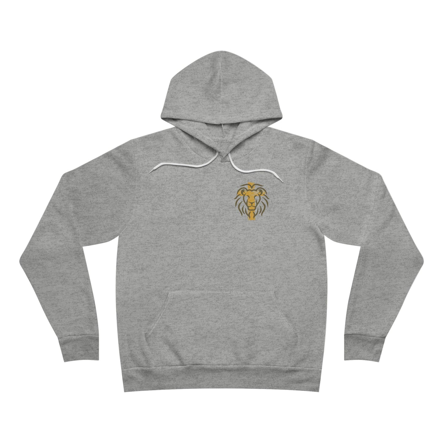 Lion Crest Hoodie — Gold Tribal Lion Pullover